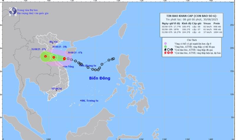 Bão số 6 giật cấp 10, cách Quảng Trị 210 km- Ảnh 1.