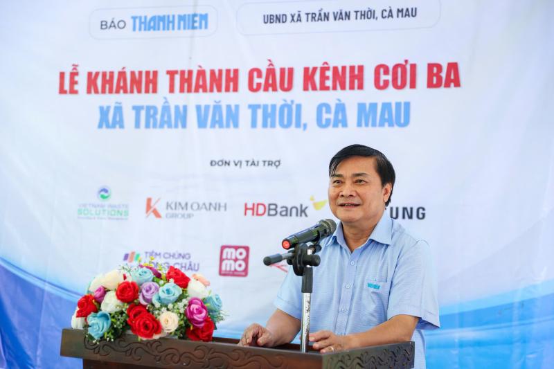Báo Thanh Niên khánh thành cây cầu 'trong mơ' ở vùng đất cuối bản đồ Việt Nam- Ảnh 2.