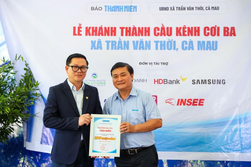 Báo Thanh Niên khánh thành cây cầu 'trong mơ' ở vùng đất cuối bản đồ Việt Nam- Ảnh 6.