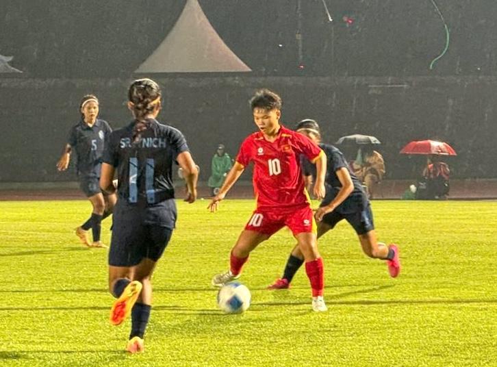 U.16 nữ Việt Nam thua Thái Lan, quyết thắng trận tranh HCĐ- Ảnh 2.