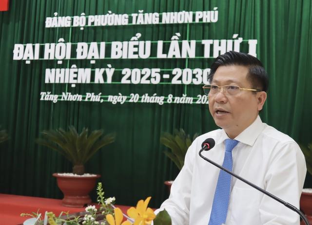 Nguyên Phó chủ tịch TP.Thủ Đức Nguyễn Bạch Hoàng Phụng làm Bí thư phường Tăng Nhơn Phú- Ảnh 3.