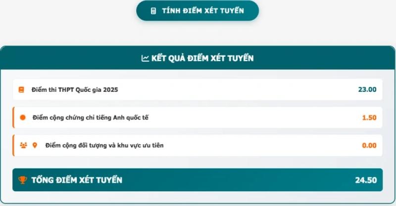 Thí sinh xét tuyển ĐH Kinh tế TP.HCM có thể tự tính điểm quy đổi xét tuyển - Ảnh 1.