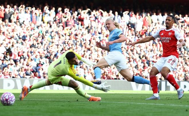 Haaland ghi bàn cực sớm, Man City vẫn ‘cay’ vì Arsenal gỡ hòa phút 90+3: HLV Pep không bực mới lạ!- Ảnh 3.