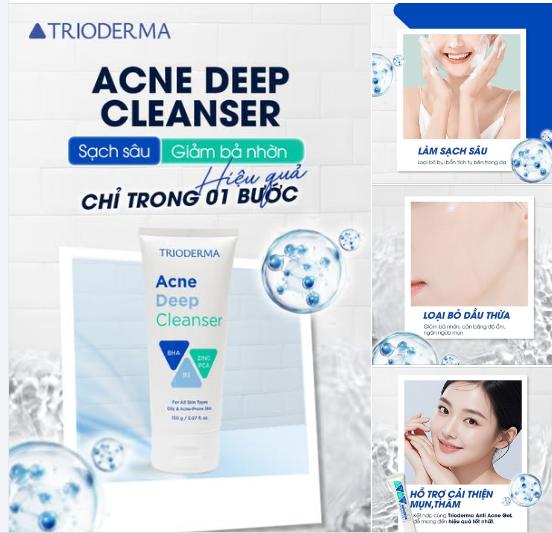 Review sữa rửa mặt Trioderma Acne Deep Cleanser có giúp sạch sâu, hỗ trợ giảm mụn?- Ảnh 6.