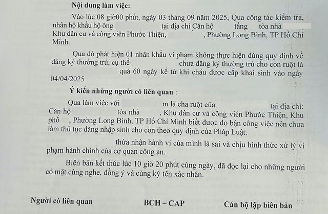 Đăng ký thường trú cho con để tránh bị phạt - Ảnh 2.