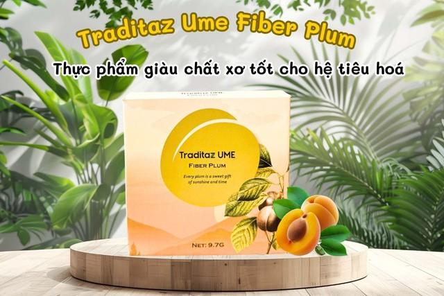 Traditaz Ume Fiber Plum - Thực phẩm giàu chất xơ, hỗ trợ cho hệ tiêu hóa - Ảnh 1.