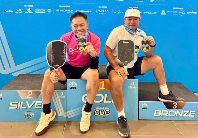 Thú vị hai tay vợt Việt Nam vô địch U.50 giải pickleball PPA Tour Asia Malaysia Cup- Ảnh 1.