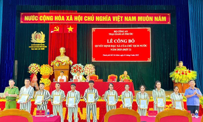 TP.HCM: 314 phạm nhân ở Trại giam An Phước được đặc xá- Ảnh 2.