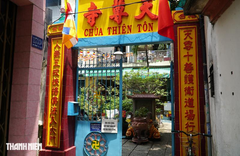 Di tích chùa Thiên Tôn ở An Đông với hầm bí mật kháng chiến đặc sắc - Ảnh 1.