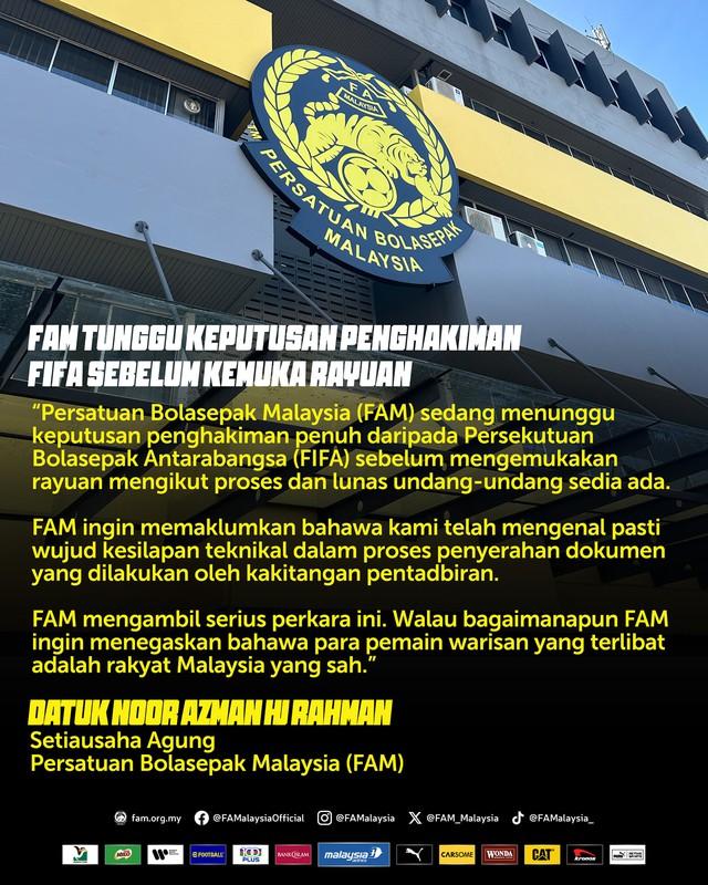 Mới: FAM thừa nhận sai sót trong quá trình nhập tịch Malaysia cho cầu thủ, lỗi của… nhân viên hành chính! - Ảnh 1.
