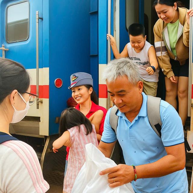 Hào khí trên chuyến tàu SE3 nhân dịp Quốc khánh 80 năm độc lập của dân tộc - Ảnh 8.
