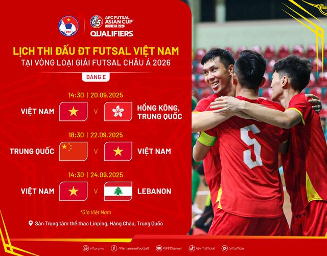Đội tuyển Việt Nam so tài Trung Quốc, Li Băng: Tranh vé futsal châu Á- Ảnh 1.