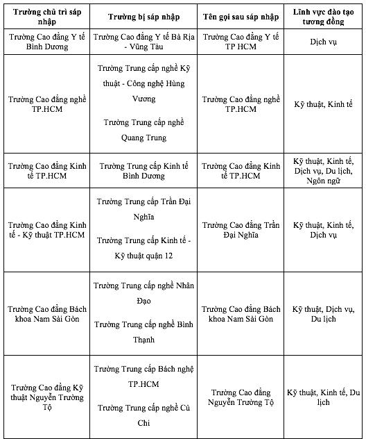 Phương án dự kiến sáp nhập hơn 30 đại học, cao đẳng, trung cấp của TP.HCM - Ảnh 2.