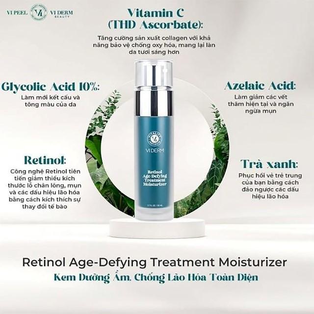 Bí quyết trẻ hóa da tuổi 30+: Vi Derm Retinol Age-Defying Treatment Moisturizer có hiệu quả? - Ảnh 4.