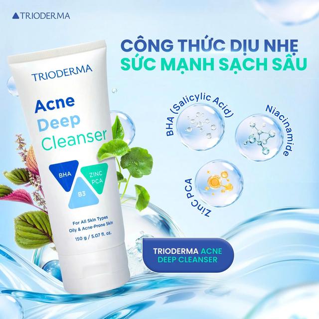 Trioderma gợi ý chu trình chăm sóc da mụn toàn diện, chuẩn y khoa tại nhà - Ảnh 4.