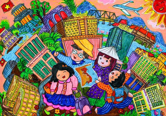 Thi vẽ tranh thiếu nhi 'Du lịch cùng Mường Thanh - Việt Nam trong mắt em' mùa 4- Ảnh 3.
