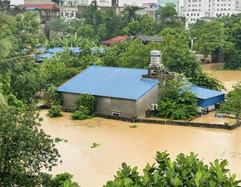 Xúc động clip công an Thái Nguyên cứu người mắc kẹt vì lũ: 'Thương lắm bà con!' - Ảnh 2.