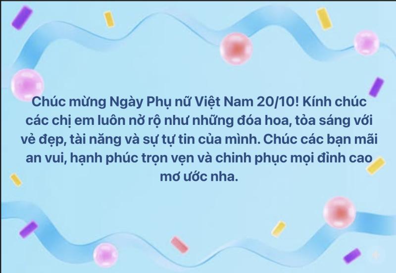 Ngày Phụ nữ Việt Nam 20.10: Mạng xã hội đang ngập tràn những lời chúc đặc biệt - Ảnh 1.