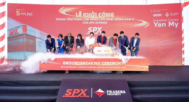 SPX Express khởi công trung tâm phân loại hàng hóa 17 hecta tại Hưng Yên - Ảnh 1.