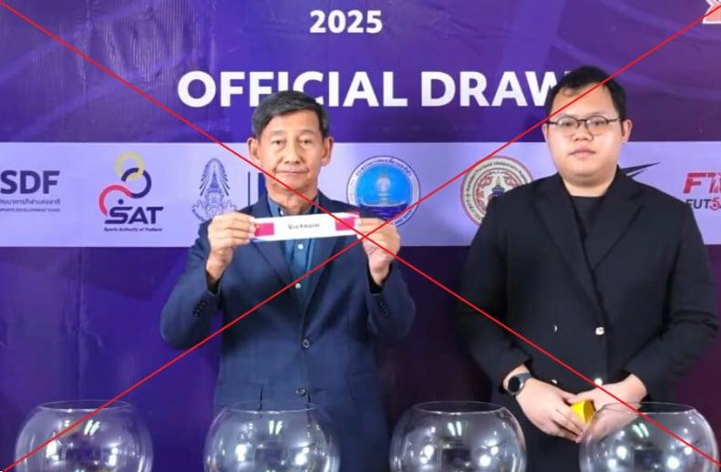 Sự cố nhạy cảm khi bốc thăm đội tuyển futsal Việt Nam ở giải Đông Nam Á: Sai Quốc kỳ- Ảnh 2.