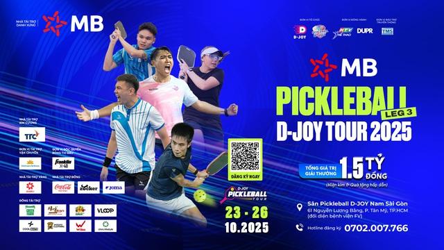 MB Pickleball D-Joy Tour 2025 chặng 3: Đường đua nóng hướng đến Vietnam Masters - Ảnh 1.