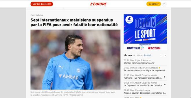 L'Equipe và Sky Sports bất ngờ lên tiếng vụ nhập tịch lậu: Bóng đá Malaysia hoảng loạn- Ảnh 3.