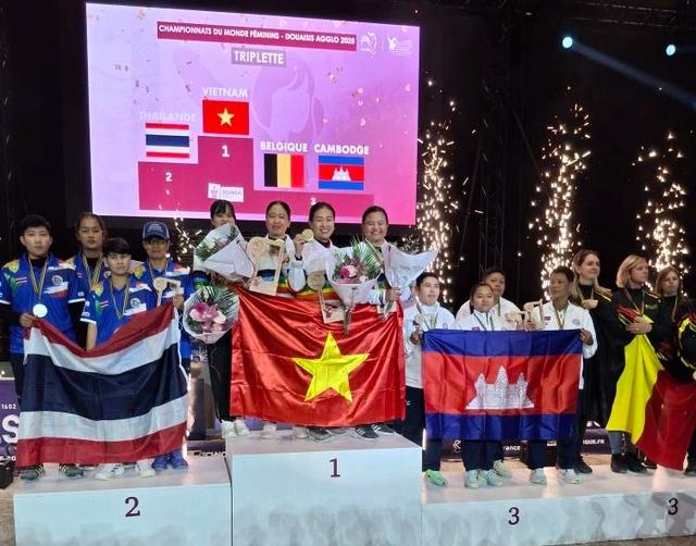Đội tuyển bi sắt Việt Nam đoạt HCV thế giới tại Pháp, hồi hộp chờ… SEA Games hồi âm- Ảnh 1.