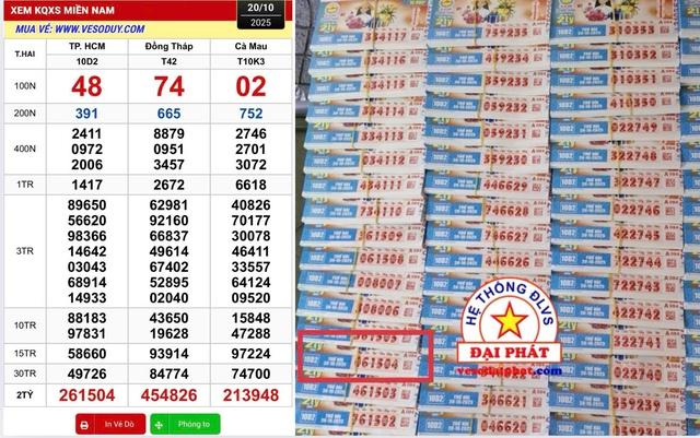TP.HCM: 14 tờ trúng 28 tỉ xổ số miền Nam ngày 20 tháng 10 vừa lộ diện- Ảnh 2.