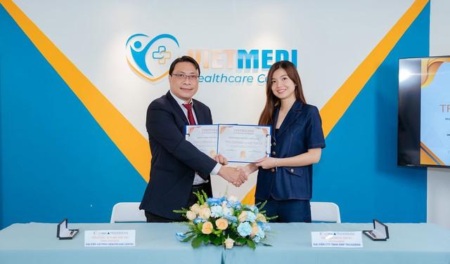 Dược mỹ phẩm Trioderma ký kết hợp tác chiến lược cùng VIETMEDI Healthcare Center- Ảnh 1.