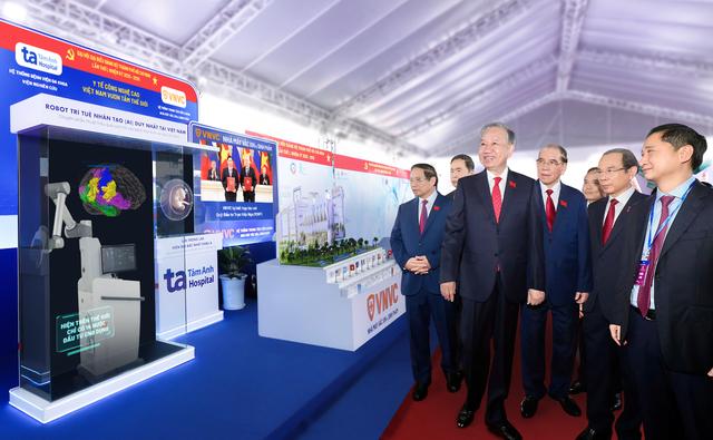 Dấu ấn công nghệ y tế Tâm Anh-VNVC tại triển lãm ‘Công nghệ chiến lược’ quốc gia - Ảnh 1.