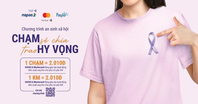 NAPAS, Mastercard, Payoo tặng gói tầm soát ung thư, xét nghiệm HPV cho phụ nữ yếu thế - Ảnh 1.