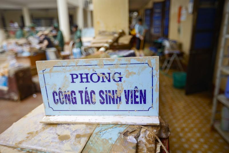 Hình ảnh Trường ĐH Sư phạm Thái Nguyên ngổn ngang sau lũ lịch sử- Ảnh 13.