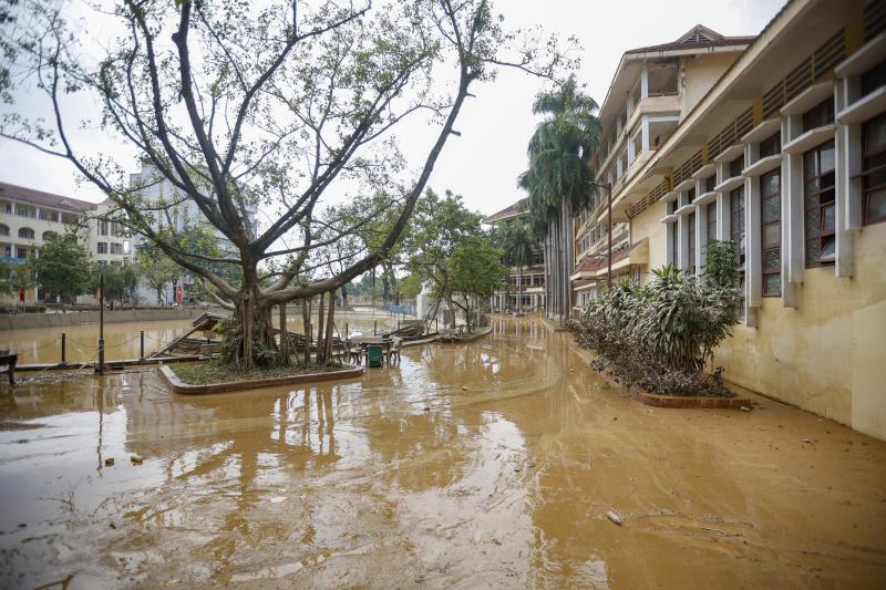 Hình ảnh Trường ĐH Sư phạm Thái Nguyên ngổn ngang sau lũ lịch sử- Ảnh 9.