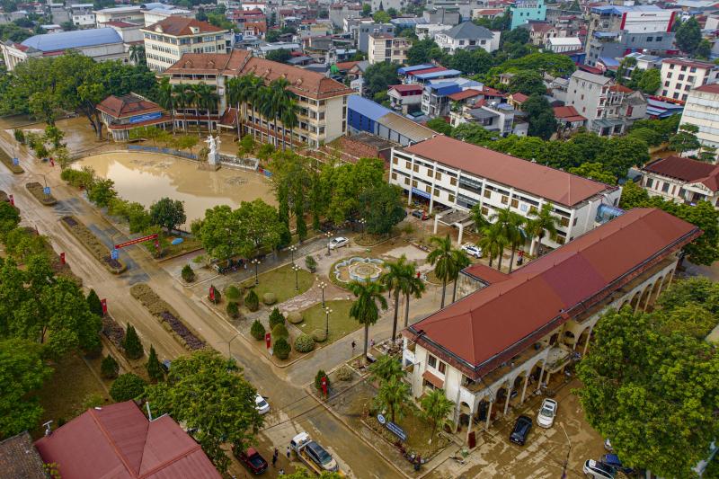 Hình ảnh Trường ĐH Sư phạm Thái Nguyên ngổn ngang sau lũ lịch sử- Ảnh 1.
