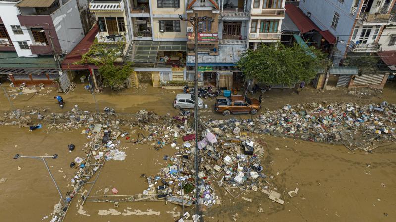Hình ảnh Trường ĐH Sư phạm Thái Nguyên ngổn ngang sau lũ lịch sử- Ảnh 20.