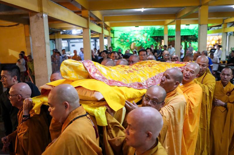 Trang nghiêm lễ nhập quan trưởng lão hòa thượng Thích Trí Tịnh tại chùa Vĩnh Nghiêm- Ảnh 1.