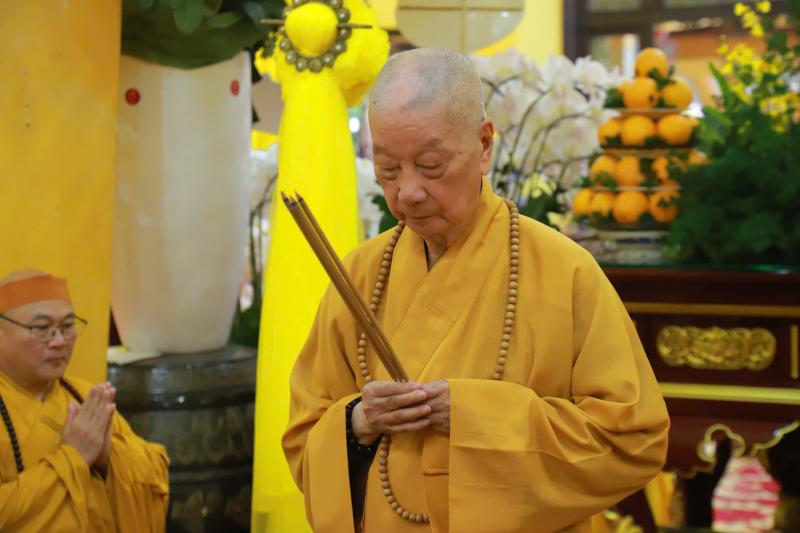 Pháp chủ Giáo hội Phật giáo Việt Nam tưởng niệm trưởng lão hòa thượng Thích Trí Tịnh - Ảnh 4.