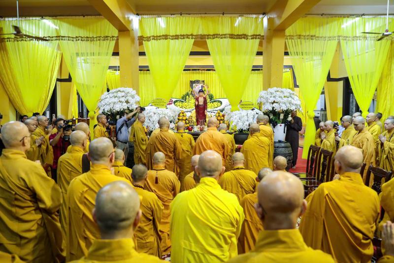 Trang nghiêm lễ nhập quan trưởng lão hòa thượng Thích Trí Tịnh tại chùa Vĩnh Nghiêm- Ảnh 4.