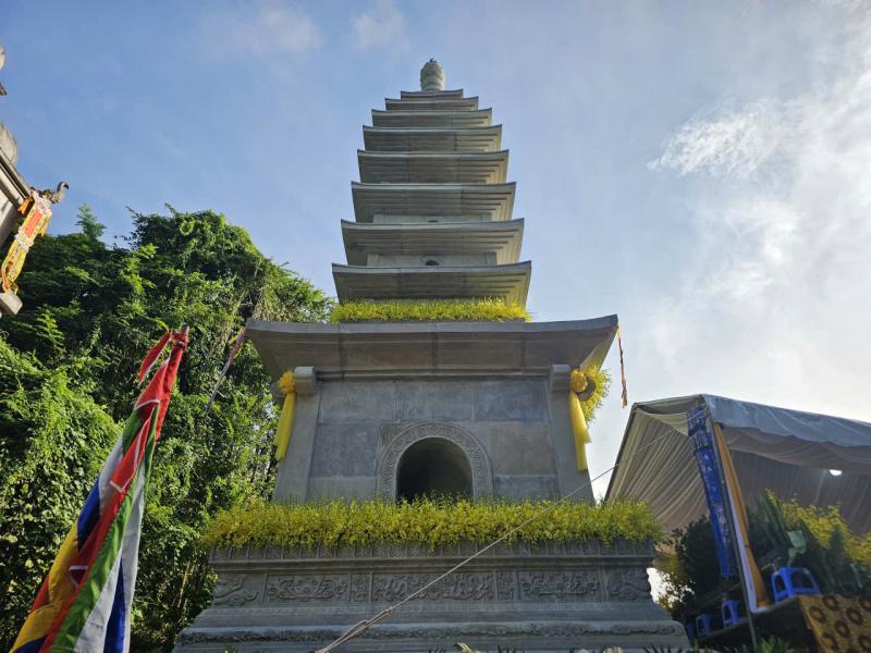 Kim quan trưởng lão hòa thượng Thích Trí Tịnh nhập tháp tại Vũng Tàu   - Ảnh 6.