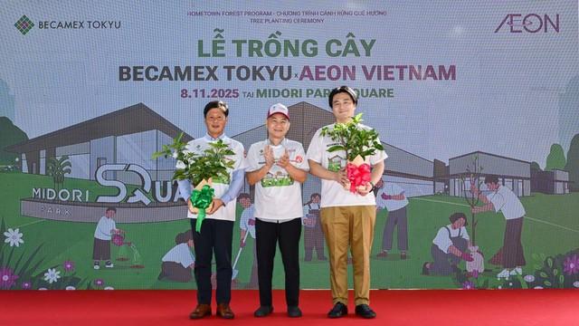 Becamex Tokyu và Aeon Việt Nam tổ chức lễ trồng cây ‘Cánh rừng quê hương’- Ảnh 1.