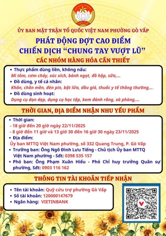 Trường học TP.HCM chia sẻ lời kêu gọi của Ủy ban MTTQ Việt Nam, cứu trợ miền Trung- Ảnh 3.