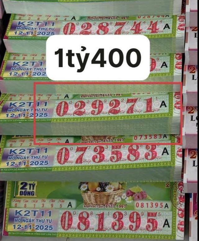 Cây vé trúng 1,4 tỉ xổ số miền Nam ngày 12 tháng 11, hàng loạt người trúng- Ảnh 2.