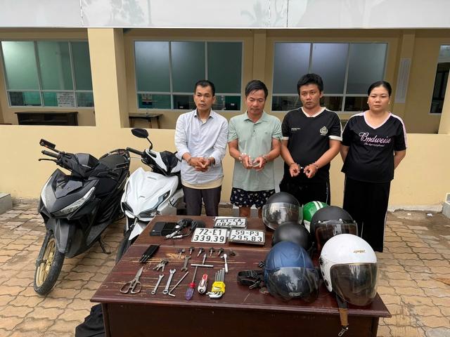 Công an TP . HCM triệt phá đường dây trộm cắp xe máy liên tỉnh - Ảnh 1.
