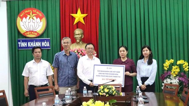 EVN hỗ trợ Khánh Hòa 1 tỉ đồng khắc phục hậu quả lũ lịch sử- Ảnh 1.