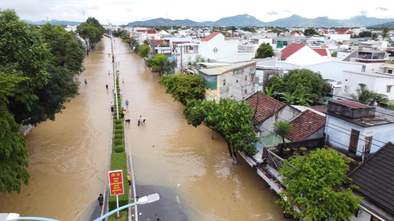Nha Trang ngập sâu trong biển nước , lũ sông Cái dâng cao nghiêm trọng - Ảnh 6.