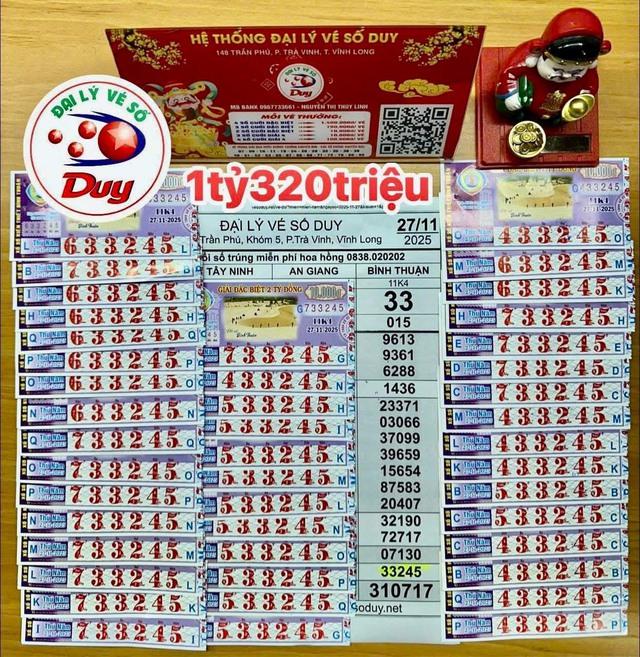 Xổ số miền Nam ngày 27 tháng 11: Độc đắc Bình Thuận về Vĩnh Long  - Ảnh 2.