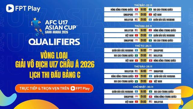 Lịch thi đấu vòng loại châu Á hấp dẫn: U.17 Việt Nam và Malaysia đá 'chung kết bảng'- Ảnh 1.