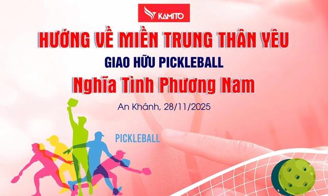 Lý Hoàng Nam cùng các nghệ sĩ giao lưu pickleball 'Nghĩa tình phương Nam' vì miền Trung- Ảnh 3.