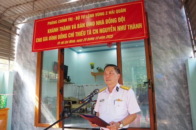 Vùng 2 Hải quân trao căn nhà đồng đội thứ 53 cho quân nhân trong năm 2025 - Ảnh 2.