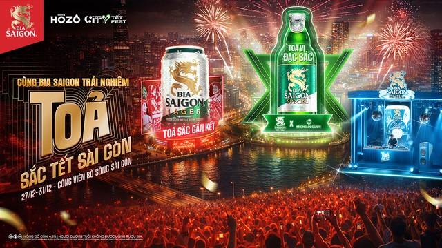Bia Saigon - Mang trải nghiệm 'Tỏa sắc Tết' đến với Hozo City Tết Fest 2025- Ảnh 1.